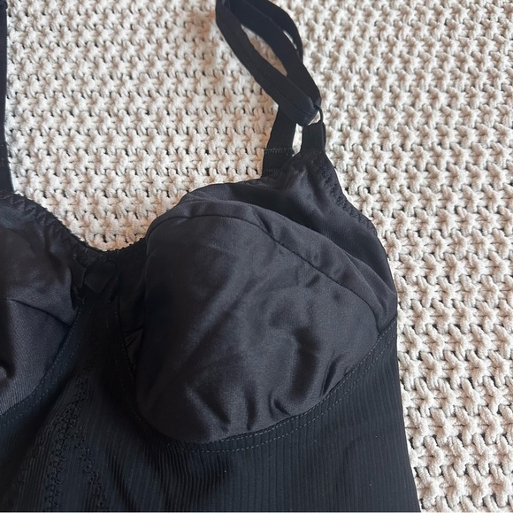 Vintage Montgomery Ward Shapewear Bodysuit Snaps Black Women’s 38B Circa 1970/80 - Picture 5 of 9